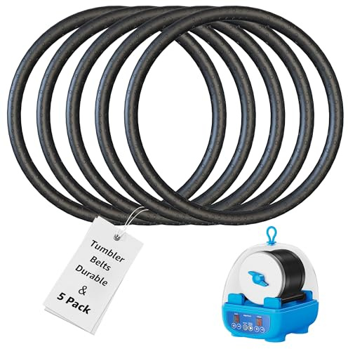 KomeStone Replacement Belts K5 Dual-Barrel Rock Tumbler, 5 Pcs