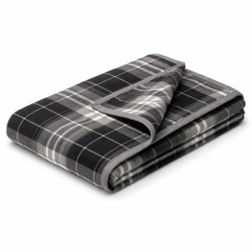 biederlack Cotton Home Wohndecke Continious Kuscheldecke aus Baumwolle und Polyacryl - 150 x 200 cm