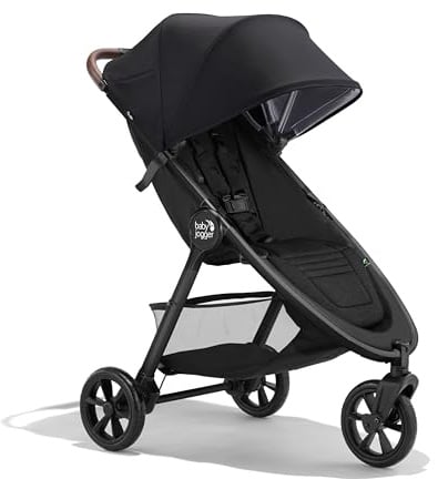 Baby Jogger City Mini GT3 Stroller | All-Terrain Pushchair | Lightweight, Foldable Travel Stroller | Rich Black