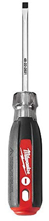 Milwaukee 3/16 in Slotted Screwdriver, Flat Head, Cushion Grip