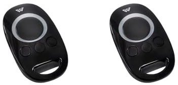 Wisniowski 4-Befehl Handsender Lunar 433,92MHz (2er Pack) + 2 Stück ADAMS Schlüsselanhänger/Einkaufschip