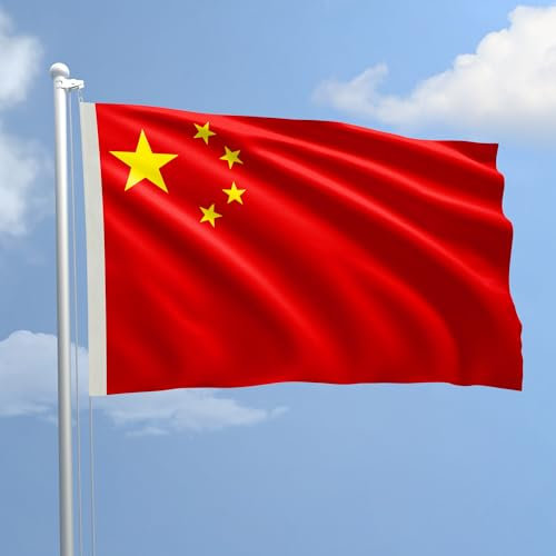 Drapeau Réplique Polaire Chinois 100 x 150 cm en polyester nautique 115 g/m² avec double pli périmétrique, corde et gaine.Convient aussi bien à l'intérieur/à l'extérieur. Fabriqué en Italie.