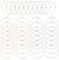 UNICRAFTALE 100 pièces 2 couleurs Verre à Vin Breloques Anneaux 30mm Perles Boucles D'Oreilles Créoles pour la Fabrication de Bijoux 316 boucles D'Oreilles en Acier Inoxydable Chirurgical