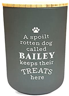 History & Heraldry Personalised Dog Treat Jar - Bailey