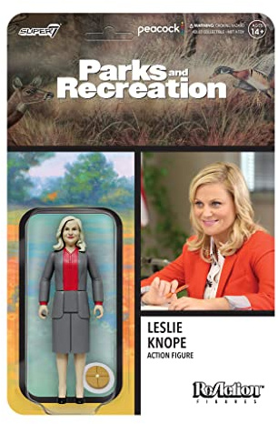 SUPER7 Parks and Recreation Leslie Knope 3.75 in Reaction Figure