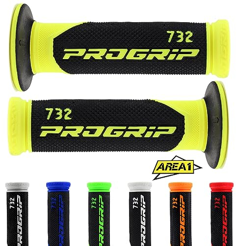 Lenkergriffe/Griffgummi Progrip 732 Road (inkl. Area1 Sticker) (Schwarz/Gelb)
