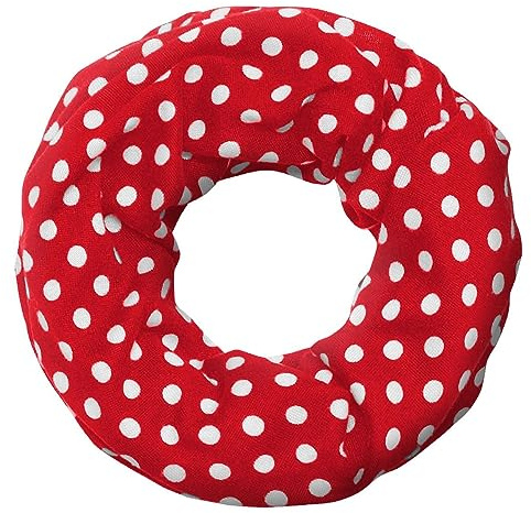 Soul-Cats gestrickter warmer und kuscheliger polkadot Kinder-Loop Schal in weiß, rot oder schwarz