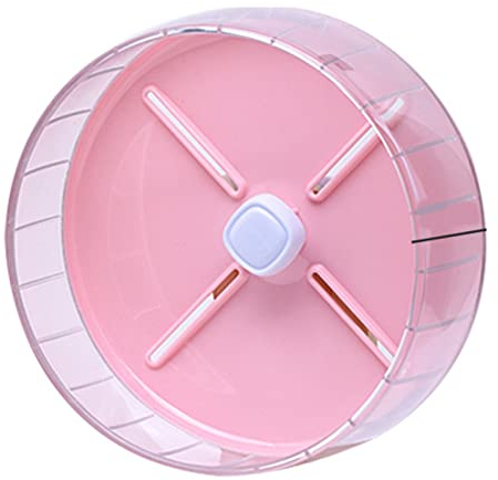 Hamsterrad, Leise Hamster-Übungsräder, Leise Spinner-Hamster-Laufräder Für Rennmäuse, Zwerghamster, Rattenmäuse(26cm-Rosa)