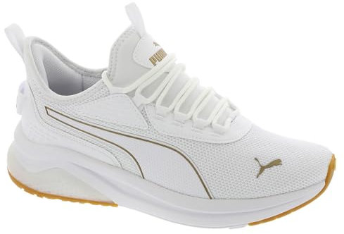 PUMA Shoes Damen Amplifier Schuhe, Weiß-Gold, 39 EU, Weißgold, 37