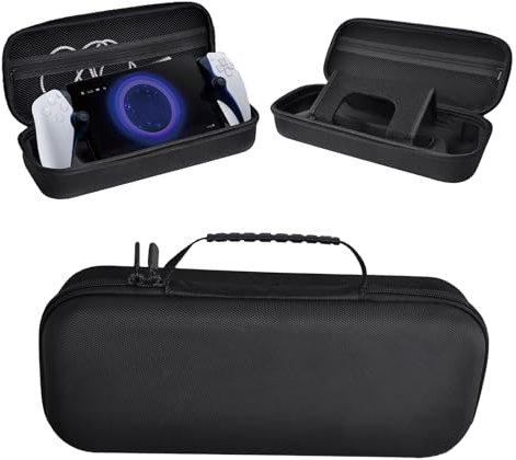 VIMAZ Custodia da trasporto compatibile con PS5, custodia rigida portatile compatibile, custodia protettiva rigida per riporre in sicurezza PS5, custodia antiurto per PS5 Portal, Nero , Semplice