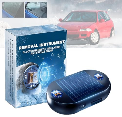 Hekasvm Chauffages Cinétiques Moléculaires pour Dégivrage Voiture Pare Brise, Mini Chauffage Cinétique Portable, Chauffage Cinétique avec Batterie Solaire, Dégivrage Et Antigel Efficaces (1 PC)