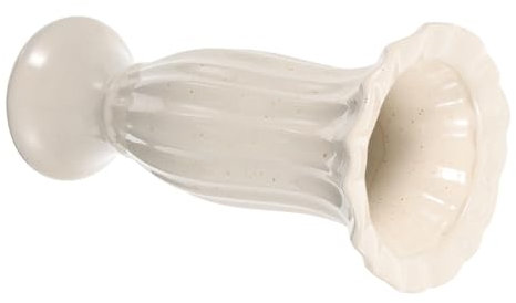 AOKWAWALIY Vase en forme de bol de fleurs classique avec piédestaux dans le sol - Vase en pierre tombale - Pot de fleurs funéraire - Vase de cimetière - Vases de fleurs - Colonne romaine en céramique