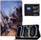 Auslbin Custodia Per Apple iPad Pro 11 (2024)/ iPad Pro (5th generation)/ A2837 Cover Protettiva per Tablet - Copertina in Pelle PU con Funzione Sveglia/Sonno Auto,Gatto e Tigre