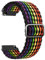 ZGCE 20mm Uhrenarmband Gewebtes Nylon Uhrenarmbänder, Mit Verstellbarer Metallschnalle, Schnellverschluss Sport Ersatzarmband 20mm Armband für Damen und Herren, Regenbogen