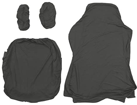 ANKROYU Gaming Chair Cover, Breathable Polyester High Resilience Office Chair Slipcover, High Back Chair Slipcover with Armrest Cover for Home (Dark Grey)