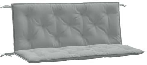 vidaXL Gartenbank-Auflagen 2 STK. Melange Hellgrau 120x50x7 cm Stoff