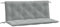 vidaXL Gartenbank-Auflagen 2 STK. Melange Hellgrau 120x50x7 cm Stoff