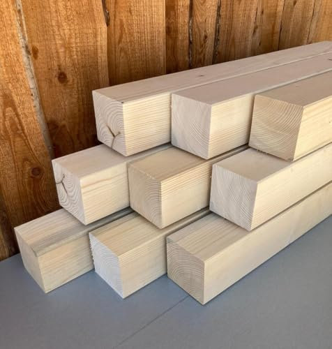 Generisch KVH Nsi 12 x 12 cm Fichte gehobelt Kantholz Balken Pfosten Bauholz 2 Stück
