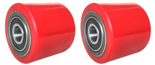 harayaa 2x Ruote per carrelli elevatori Ruote per transpallet Ruote per carrelli elevatori portatili Accessori per carrelli elevatori professionali Ruote per, Ruota a Rulli in Pu