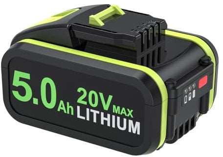 5000mAh Replacement Battery for Worx 20V WA3551, WA3551.1 WA3553 WA3553.2 WA3641 WG629E WG546E WU268 WX166.4 Cordless Power Tools
