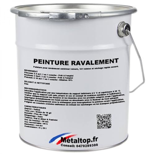 Metaltop - Peinture Ravalement - Gris kaki - RAL 7008 - Pot 1 L