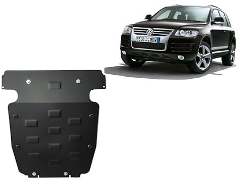Scut Protection Metallschutz unter dem Motor, kompatibel mit Volkswagen Touareg 7L – (2003–2010)