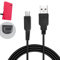 Hawfund Câble Chargeur 3DS, Adaptateur Secteur Chargeur de Voyage pour New 3DS XL/3DS XL/New 2DS XL/2DS/Dsi XL, rallongé - 47 pouces/120 cm,Supporter Plus de 5000 Plis,Câble Chargeur USB a 3DS (1PCS)
