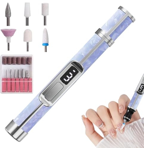 Drill unghie - File ricaricabile per mani, piedi con funzione di macinazione lucida, calibro portatile rimodella