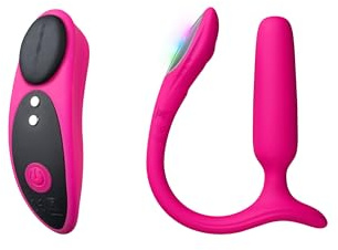 LOVENSE Lush Anal-Vibrations-Butt Plug mit LED-Leuchte, einsteigerfreundlich + LOVENSE Ferri tragbarer magnetischer Panty-Vibrator für Paare und Frauen