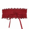 CHIC DIARY Damen Vintage Gürtel mit Spitze Breiter Taillengürtel Hüftgürtel Bindegürtel Wickelgürtel, Rot, Einheitsgröße