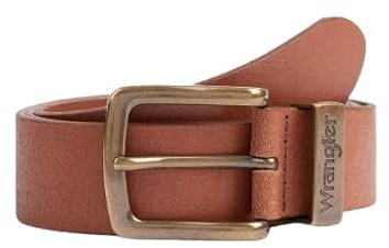 Wrangler Herren Metal Loop Gürtel, Braun (Cognac), 100