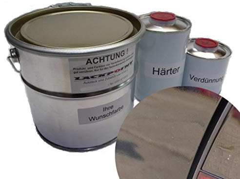 Lackpoint 1 Liter Set 2K Autolack für VW L041 Tiefschwarz kein Klarlack Trend