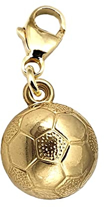 Anhänger Charm Fußball WM 2014 Gold 333 Einhänger Neu Fussball Gelbgold Unisex
