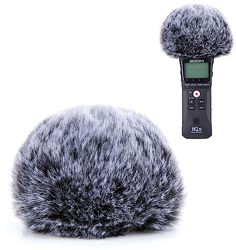 YOUSHARES H1n Windscreen Furry - Outdoor Windscreen Muff Windshield as Pop Filter Custom Fit for Zoom H1n Handy Recorder