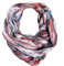 JameStyle26 Farbverlauf Seide Sommer Loop Verlauf Regenbogen Rainbow Silk Uni Rundschal Schlauchschal Stola Schal leicht (# Rosa)