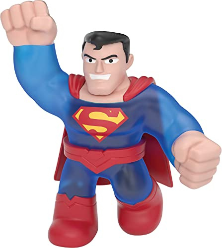 Heroes of Goo Jit Zu, super Stretchy Action-Figur mit einzigartiger Füllung, lizenzierte DC-Edition: Superman Rot/Blau.