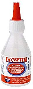 CollAll Purpose Glue-Prefect for Arts, Crafts & DIY-Transparent, Fast Drying & Strong Bond-Adults & Kids Use-for Paper, Card, Cork, Wood, Glass, Ceramics, Leather, Felt & More (100ml)