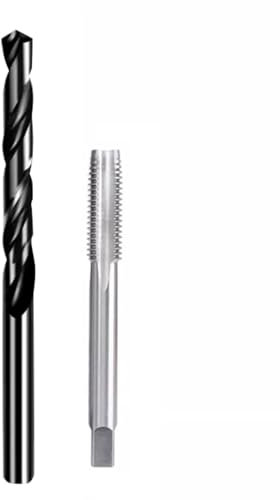 5/16-Zoll-36 UNS-2B HSS-Gewindebohrer, UNS Maschinengewindebohrer Rechtshänder und Φ7,3 mm, Länge 10,9 cm, gerader Griff, Spiralbohrer