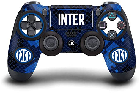 Head Case Designs Licenza Ufficiale Inter Milan Home 2021/22 Kit Crest Opaca in Vinile Sticker Gaming Pelle Adesivo Compatibile con Sony Playstation 4 PS4 DualShock 4 Controller