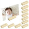 BluVast Kartenhalter, 10er-Pack Holz, Menükartenhalter, Postkartenhalter, Fotohalter, Hochzeitstischnummer, Platzkartenhalter, Fotoständer, Brown, Holz