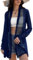 Gyabnw Lightweight Cardigans for Women UK Sheer Shrug Summer Thin Crochet Bolero Cover Up Navy Blue