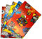 ARKRAFT Geschenkpapier 6 Blatt XXL 90 x 65 cm für Kinder zum Superhelden malen(MV)