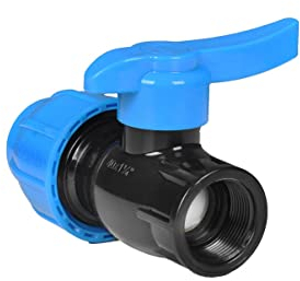 PE Fitting Verschraubung für PE Rohr 32mm 25mm 20mm-Kunststoff PP winkel T stück Adapter Wasserrohr Trinkwasser kupplung (Kugelhahn AG - 32 x 1)