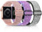 HPJK 3 Pack Glitter Sport Loop Cinturino Compatibile con Apple Watch, Nylon Intrecciato Elastico Uomo Donna Cinturino di ricambio per iWatch Series 7 6 5 4 3 2 1 SE, Nylon, Senza Gemstone