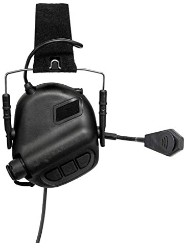 Tewerfitisme EARMOR - Cuffie tattiche con microfono, impermeabili, M32, con riduzione del rumore, per CS Paintball Airsoft, tiro, giochi di guerra, tiro sportivo