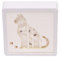 CIM 3D Papercut Lightbox – SQUARE Cat – Maße: 16x5x16cm – Katze Shadowbox Wohnaccessoire - Schnitzlampe aus Papier – kreatives Nachtlicht – einzigartige Dekoration für Fensterbänke und Regale