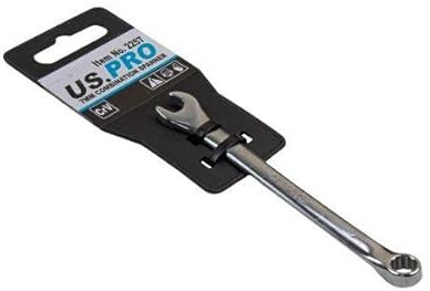 US PRO Tools 7mm Combination Spanner Polished Chrome Vanadium 2257
