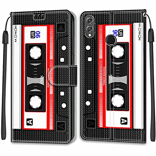 Feyten Funda para Huawei Honor 8X, Carcasa Huawei Honor 8X con Tapa Móvil Billetera Libro Cuero PU Flip Case Cartera Magnético Caso Cover con Soporte y Bolsillo para Tarjetas (Tape)