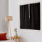 ED ENJOY HOME Vorhang, Blickdicht, Stangendurchzug, Schwarz, 60 x 120 cm, 100% Polyester, Stoff Öko-TEX, Kollektion Lakritze
