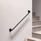 pamo Handlauf für Treppen | 36-392 cm | Handlauf schwarz aus stabilen Rohren im industrial Loft Design | Treppengeländer innen zur Wandbefestigung | Handläufe